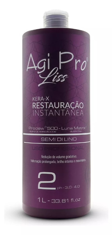 Agi Max Pro Liss Kera X Keratin Tratamiento De Queratina Brasileña 3 X 1000ml 34oz - Keratinbeauty