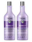 Inoar Cicatrifios Perfect Blond Hair Vegan Shampoo And Conditioner Kit - Keratinbeauty