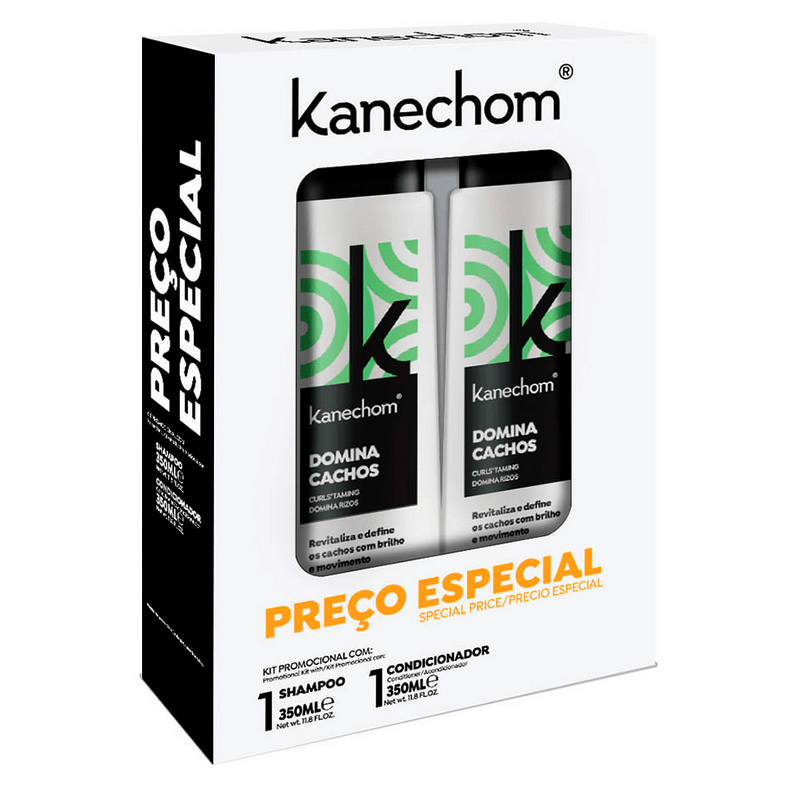 Kit Kanechom Domina Cachos Shampoo & Conditioner 350ml - Keratinbeauty